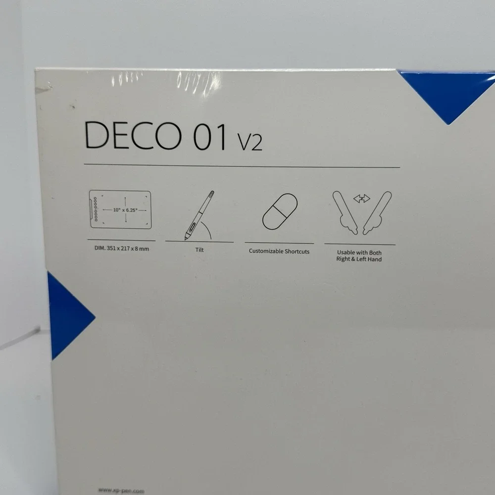 XP-PEN Deco 01 V2 Graphics Drawing Tablet Brand New Factory Sealed